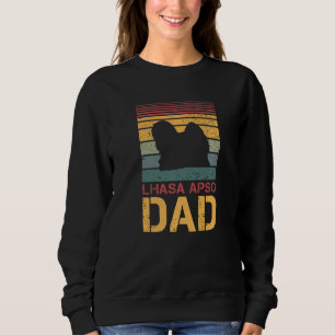 Camiseta Mens Lhasa Apso Pai vintage cães cães patas cão