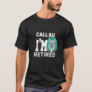 Camiseta Mens Ligam para o 911. Sou o Detetive Veterano da