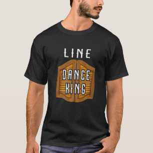 Camiseta Mens Line Dance King Western Country Line Dancing