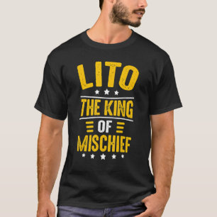 Camiseta Mens Lito Idea Para Homens Vovô Lito King Do M