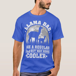 Camiseta Mens Llama Pai Como Um Pai Normal Engraçado Llama