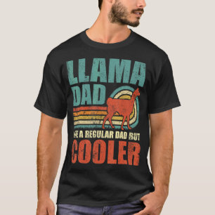Camiseta Mens Llama Pai Como Um Pai Regular Mas Fath Mais F