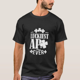 Camiseta Mens Luckiest Apa Ever Shirt Dia de São Patrício I