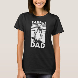 Camiseta Mens Macaw Bird Parrot Pai Parakeet