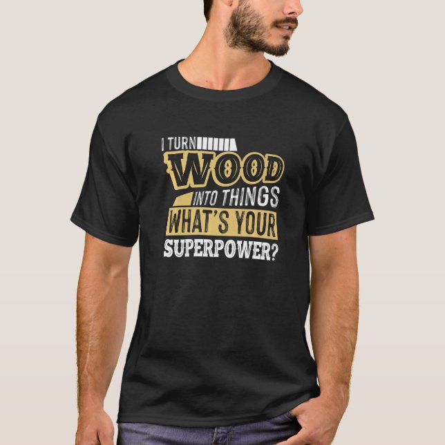 Camiseta Mens Madeira Carpinteiros Pai Carpinteiros (Frente)