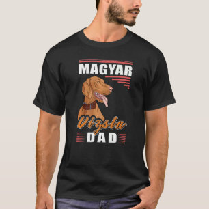 Camiseta Mens Magyar Vizsla Pai Magia Húngara de Curto Curs