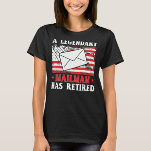 Camiseta Mens Mailman Aposentou O Postman Del