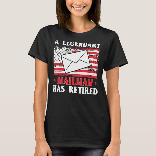 Camiseta Mens Mailman Aposentou O Postman Del (Frente)
