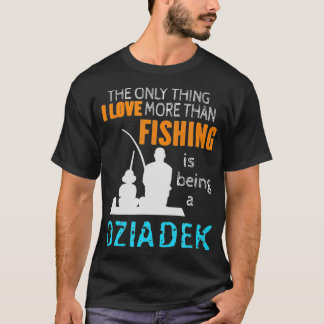 Camiseta Mens Mais Do Que Amor Pescar Dziadek Polônia Polon