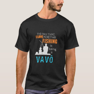 Camiseta Mens Mais Do Que Amor Pescar Vavô Português