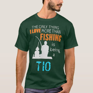 Camiseta Mens Mais Que Amor Pesca Tio Meican Espanhol