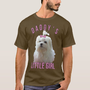 Camiseta Mens Malteses Pai Proprietário do Cão Amor Imagem