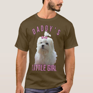 Camiseta Mens Malteses Pai Proprietário do Cão Amor Imagem 