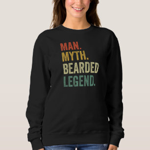 Camiseta Mens Man Myth Brindou Pai de lenda Barba D do Pai