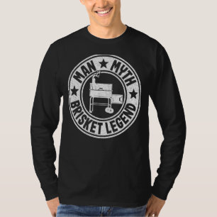 Camiseta Mens Man Myth Brisket Legend Pai Barbecue Grieling