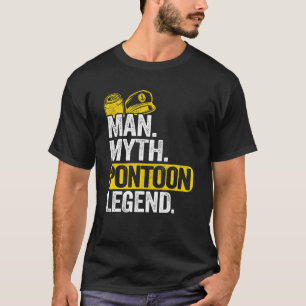 Camiseta Mens Man Myth Pontoon Legenda Pai Avô Pontoon B