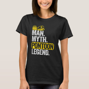 Camiseta Mens Man Myth Pontoon Legenda Pai Avô Pontoon B