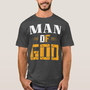 Camiseta Mens Man of God Dia de os pais Christian