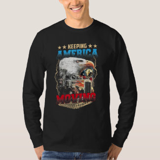Camiseta Mens Mantendo a América em Movimento - Melhor Cami