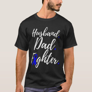 Camiseta Mens Marido Combatente Pai Alopecia Areata Sensibi