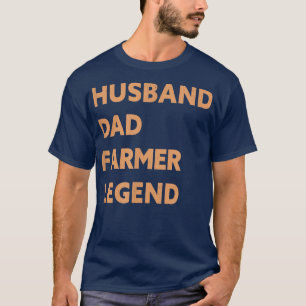 Camiseta Mens Marido Pai Farmer Legenda Funny Farmer