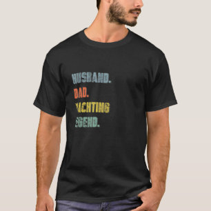 Camiseta Mens Marido Pai Iachando Legenda Vintage Pai