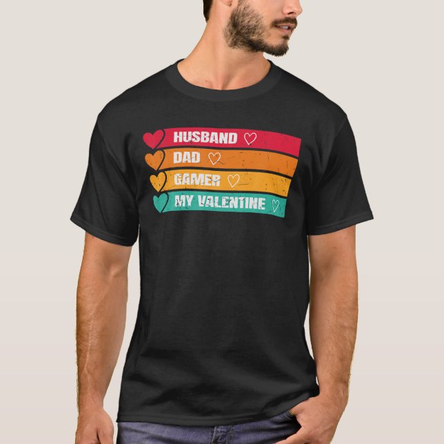 Camiseta Mens Marido Pai Jogador Meu Namorados Engraçado Va (Frente)