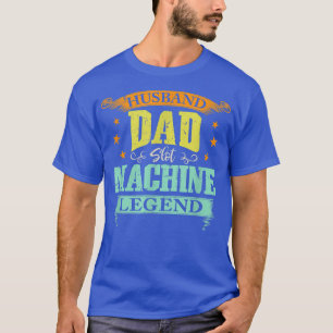 Camiseta Mens Marido Pai Legenda de uma Máquina de Slot Gam