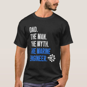 Camiseta Mens Maritime Engineering Marine Engineering Marin