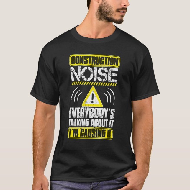 Camiseta Mens Mason Construction Noise Brickmason B (Frente)