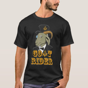 Camiseta Mens Mason Goat Rider Grande Sobre Todo Tempo Fath