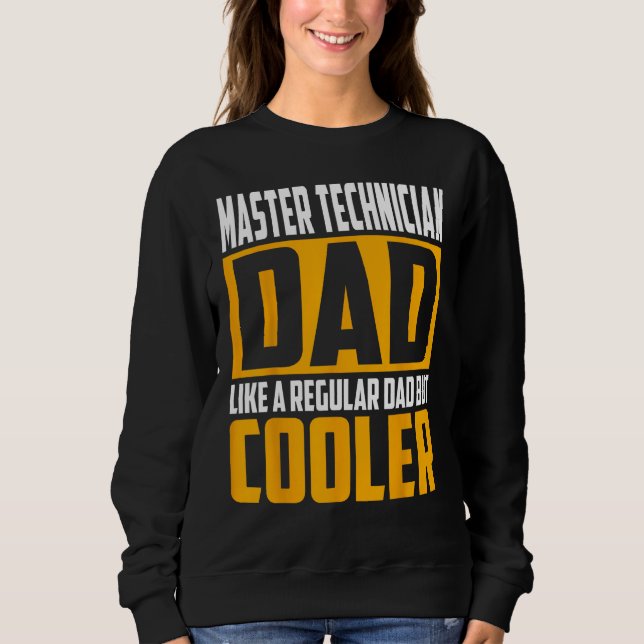 Camiseta Mens Master Technician Dad   Like a Regular Dad bu (Frente)