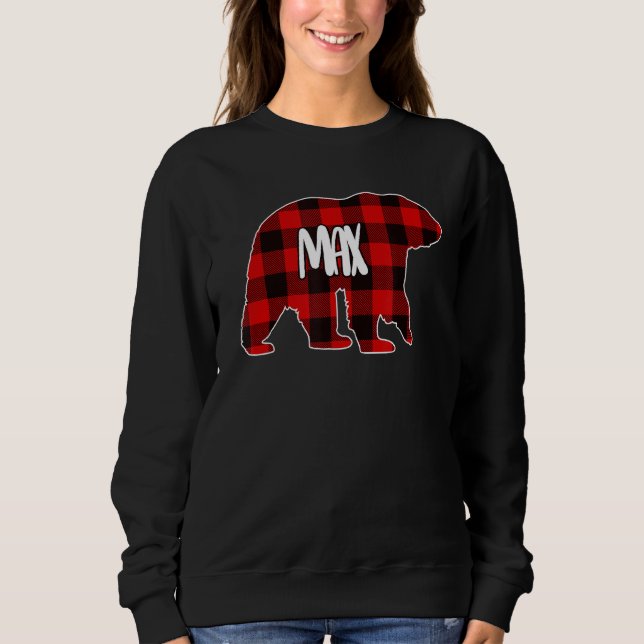 Camiseta Mens Max Bear Custom Red Buffalo Xadrez Natal P (Frente)