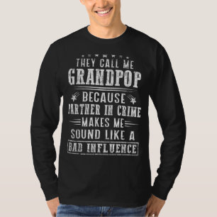 Camiseta Mens Me Chamam De Avô Porque Sócio Na Criatura