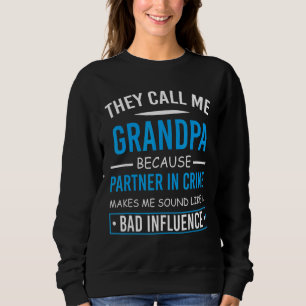 Camiseta Mens Me Chamam De Avô Porque Sócio No Crime