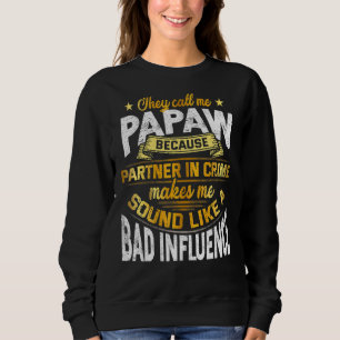 Camiseta Mens Me Chamam De Papaw Porque Sócio No Crime