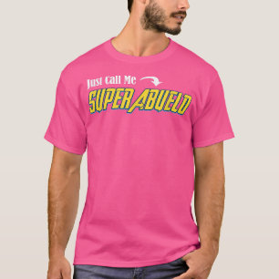 Camiseta Mens Me Chame De Super Abuelo Avô Espanhol