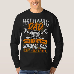 Camiseta Mens Mecânico Pai Machinista Automático Mecha