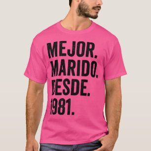 Camiseta Mens Mejor Marido Desde 1981 41rua