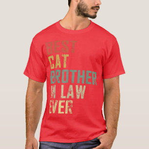 Camiseta Mens Melhor Irmão Gato De Direito Sempre Engraçado