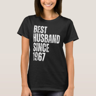 Camiseta Mens Melhor Marido Desde Anniv Casamento vintage 1