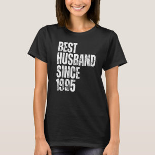 Camiseta Mens Melhor Marido Desde Anniv Casamento vintage 1