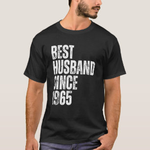 Camiseta Mens Melhor Marido Desde Anniv Casamento vintage 1