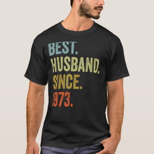 Camiseta Mens Melhor Marido Desde Anniversária De Casamento