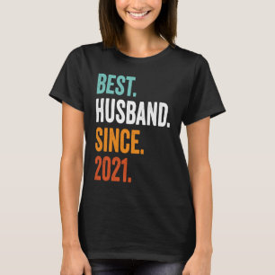 Camiseta Mens Melhor Marido Desde o aniversário de casament