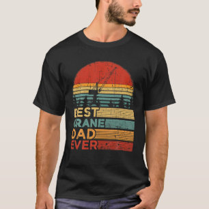 Camiseta Mens Melhor Pai De Crane Alguma Vez Engraçado Vint