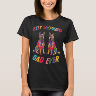 Camiseta Mens Melhor Pai De Pastor Nunca Cachorro Dizendo S