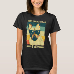 Camiseta Mens Melhor Pai Francês Homens Pai Buldogue Francê