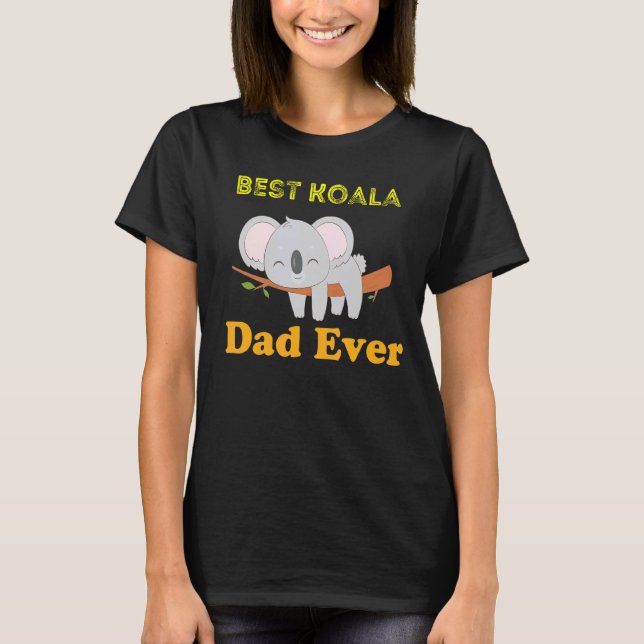 Camiseta Mens Melhor Pai Koala (Frente)