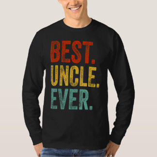 Camiseta Mens Melhor Tio de Suporte Tio Familiares Appar